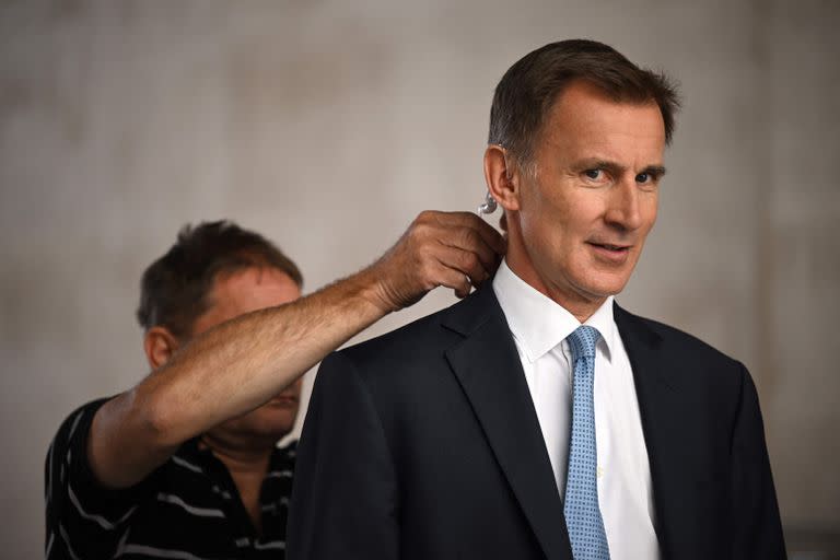 Jeremy Hunt, el nuevo ministro de Finanzas británico. (Justin TALLIS / AFP)