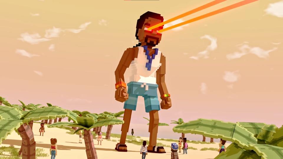 Musician Snoop Dogg is portrayed as a virtual avatar in his music video for the song "House I Built."
