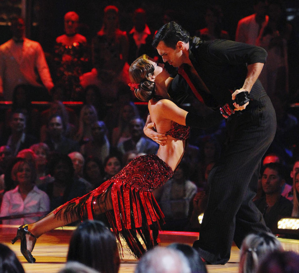 Audrina Patridge and Tony Dovolani perform on "Dancing with the Stars."