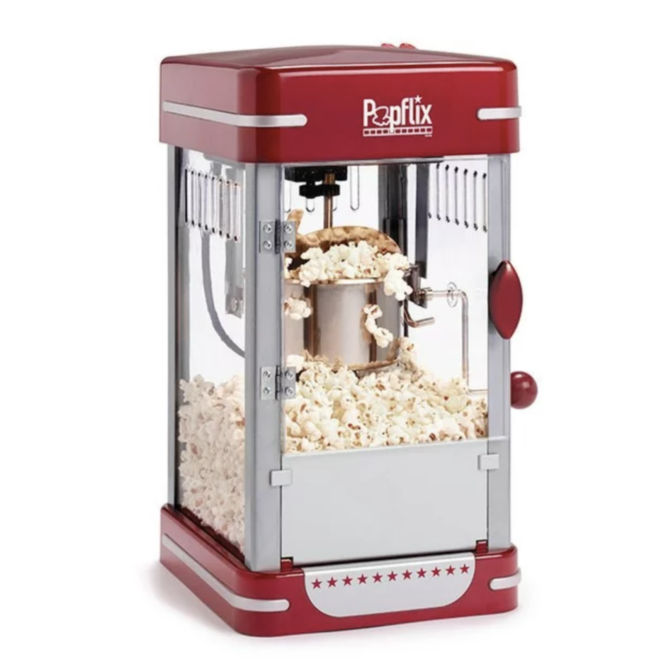 Popflix Cinema-Style Kettle Popcorn Popper. Image via Walmart.