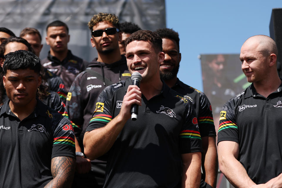 Nathan Cleary during the NRL grand final fan day.