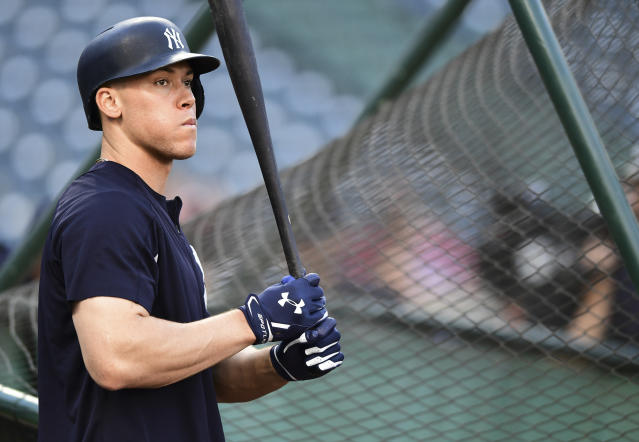 New York Yankees Sluggers Aaron Judge, Giancarlo Stanton on Pace Similar to  Historic 2017 Season - Sports Illustrated NY Yankees News, Analysis and More