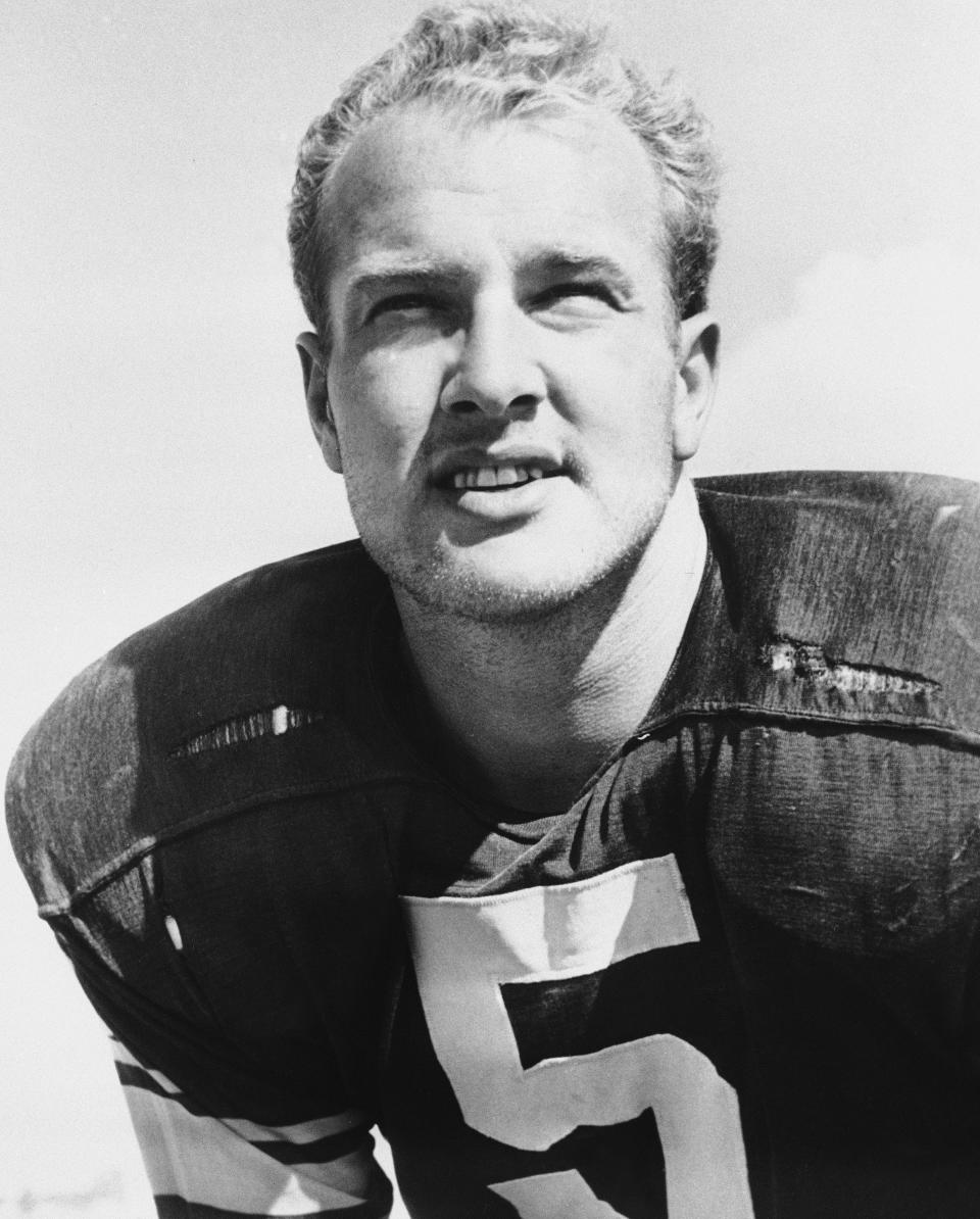 Paul Hornung, the Heisman Trophy winner out of Notre Dame, went No. 1 overall in the 1957 draft.