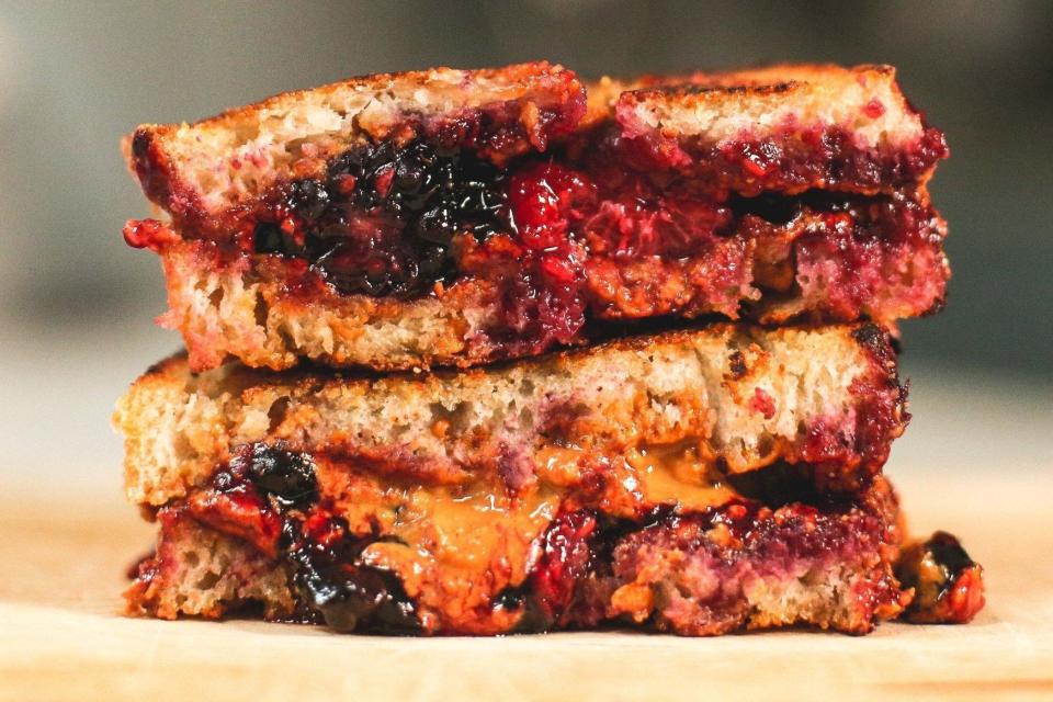 That’s a jam: PB&J Society’s sandwich with home-churned peanut butter and real-fruit jam