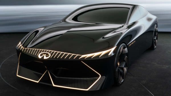 INFINITI首款電動車Vision Qe 概念車亮相，是一款華麗的性能房車