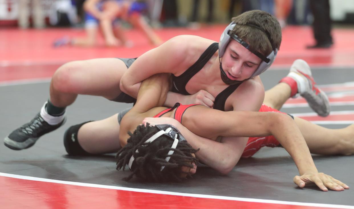 Perry's Emeric McBurney is one of the most solid wrestlers for the Panthers yet again.