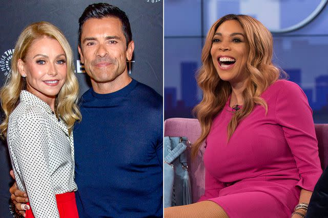 <p>Roy Rochlin/Getty Images; Eric Liebowitz/Bravo/NBCU Photo Bank/NBCUniversal via Getty Images</p> Kelly Ripa and Mark Consuelos; Wendy Williams