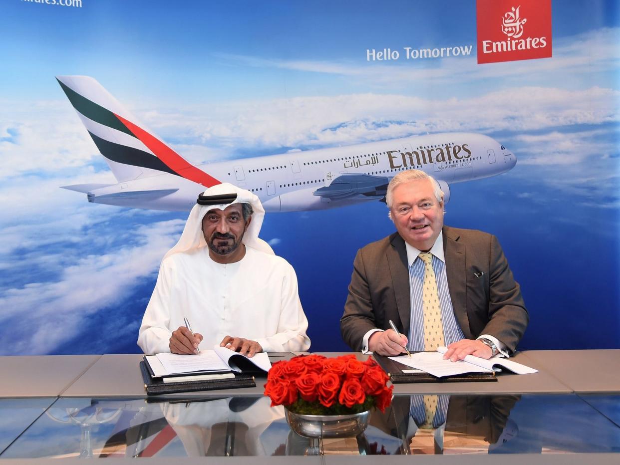 Emirates Airbus a380 order