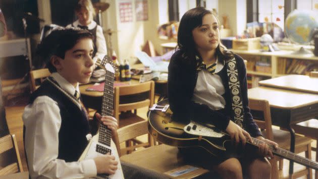 Joey Gaydos Jr and Rebecca Brown in School Of Rock