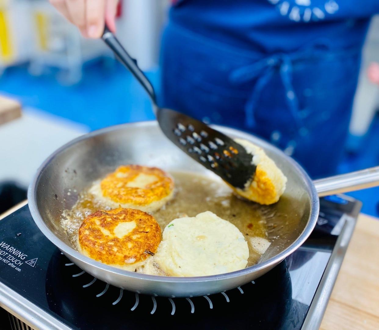 Chef Chef Angela McEllin of the Florida Academy of Baking in Satellite Beach serves these Irish Potato Cakes for breakfast in place of hash browns.
