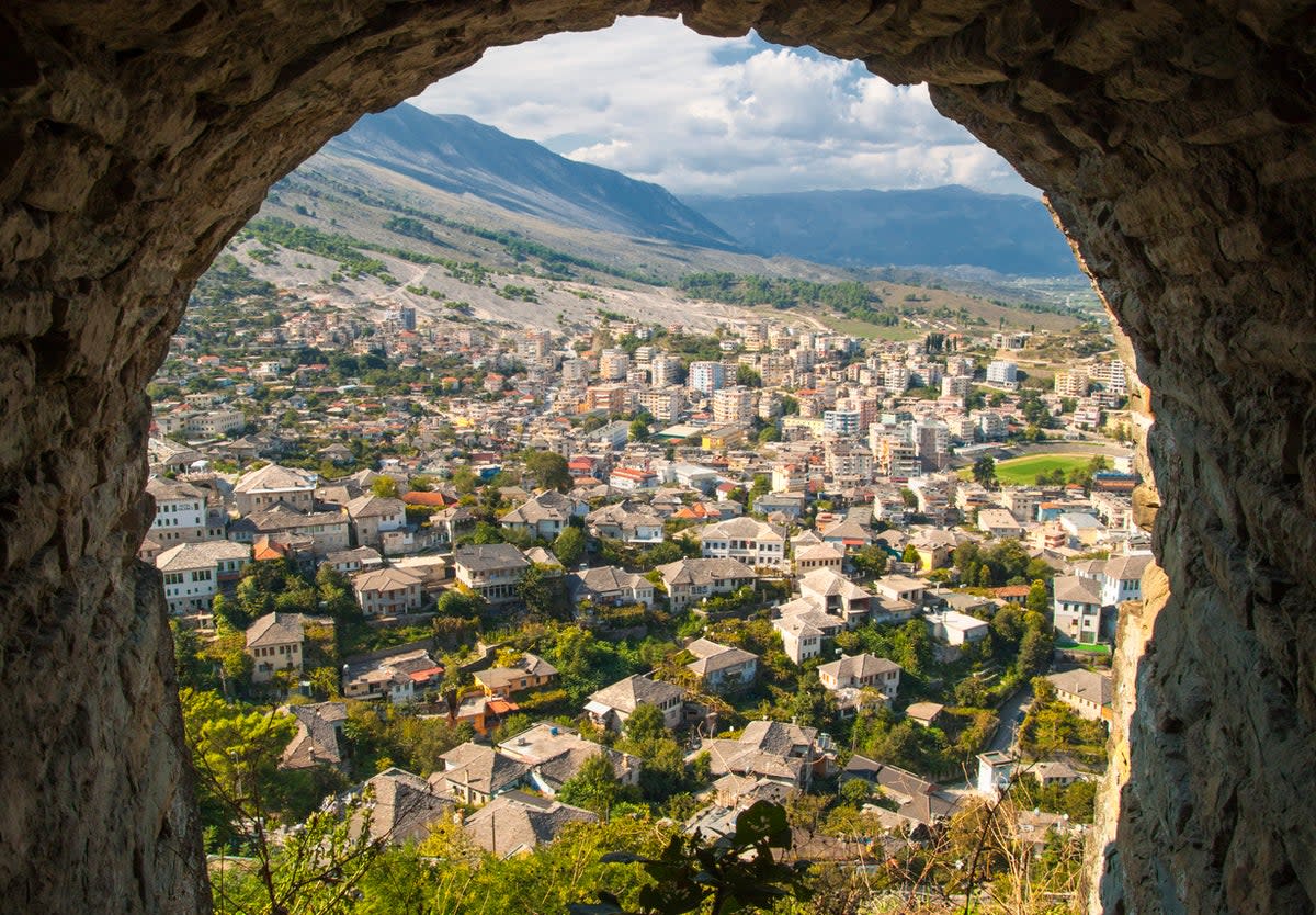 Looking out over the Old Town from the castle, Gjirokaster is a mountainous marvel (iStock)