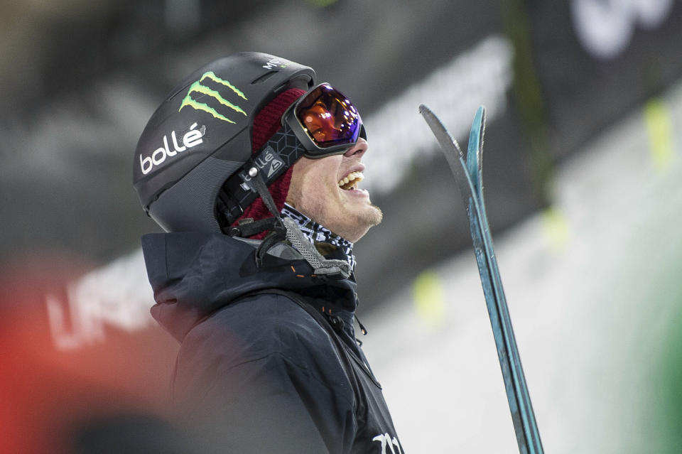 David Wise says there are sweet perks to be had showing his Olympic ring. (AP)