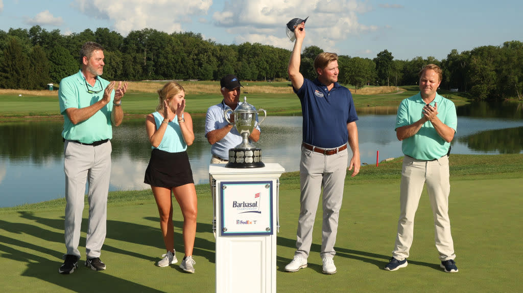  Trey Mullinax was ranked 370th in the world when he won the Barbasol Championship last year. GettyImages-1407924136 