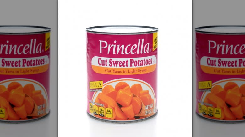 can of sweet potatoes