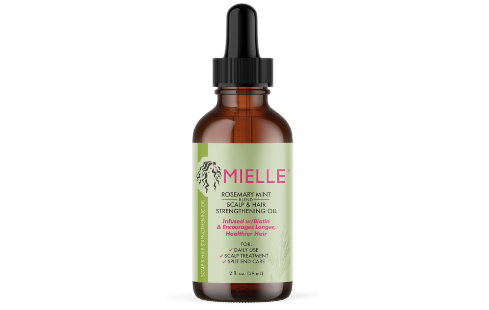 Aceite de romero y menta de Mielle Organics para fortalecer el cuero cabelludo y el cabello. (Foto: Amazon)