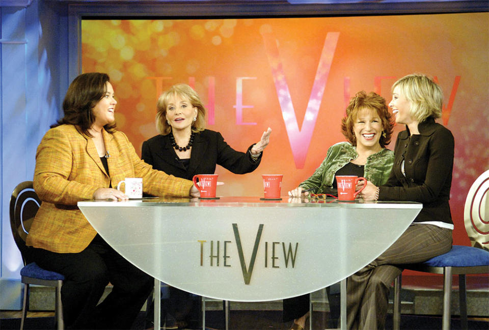 O’Donnell, Barbara Walters, Joy Behar and Elisabeth Hasselbeck on The View in September 2006