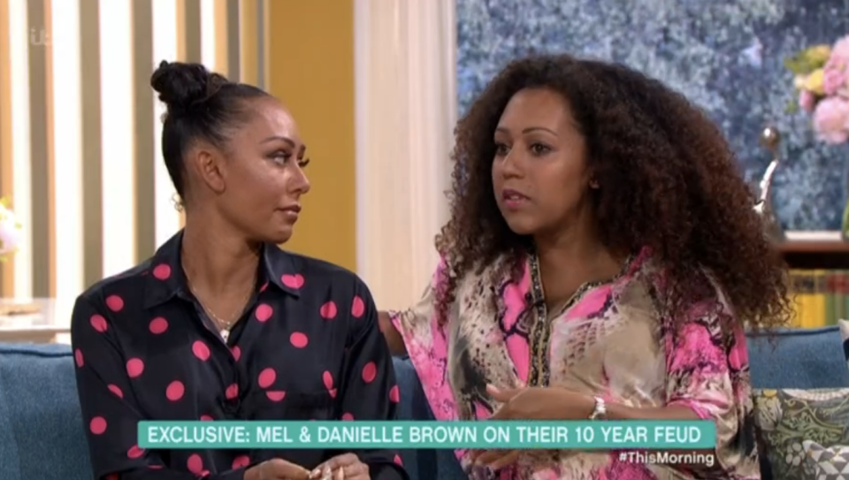 Mel B said she did a lot of apologising to her mum and sister after claiming her ex-husband kept them apart (ITV)