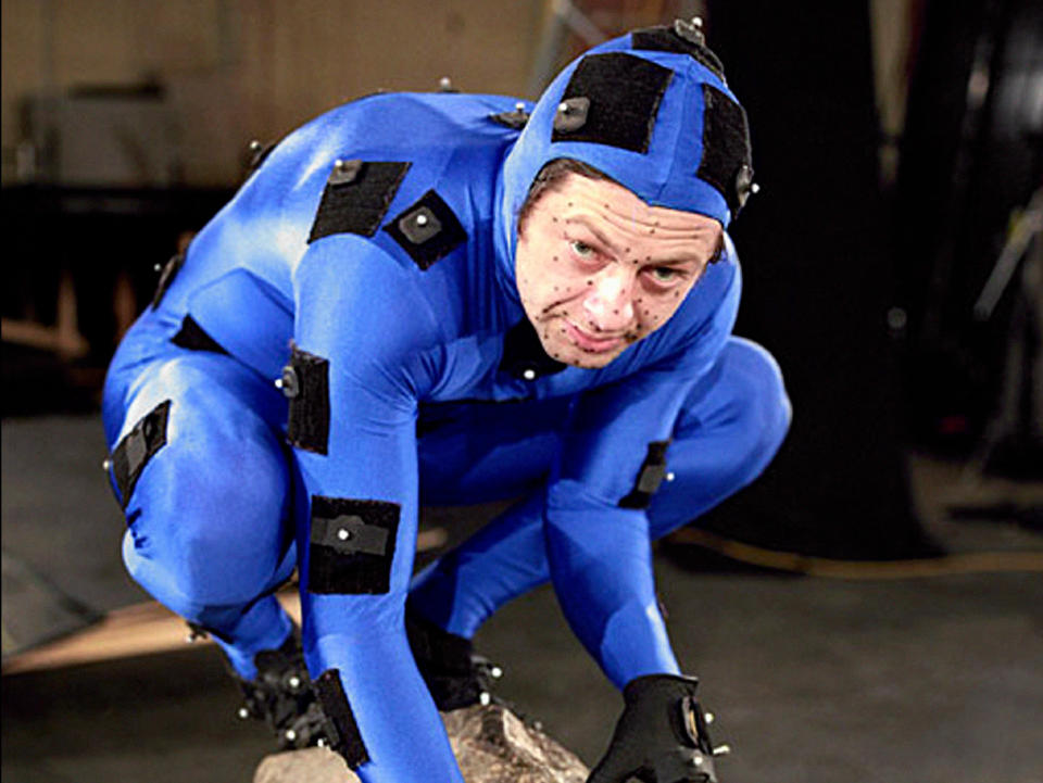 Andy Serkis wore a mo-cap suit for his pioneering role as Gollum in Peter Jackson's Lord of the Rings trilogy. (Alamy)
