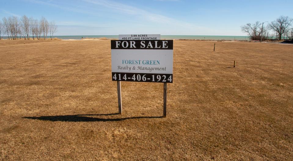 A plot of land as seen, Thursday, February 29, 2024, along South 7th Street where Optenberg Iron Works and later Optenberg, LLC once stood in Sheboygan, Wis.