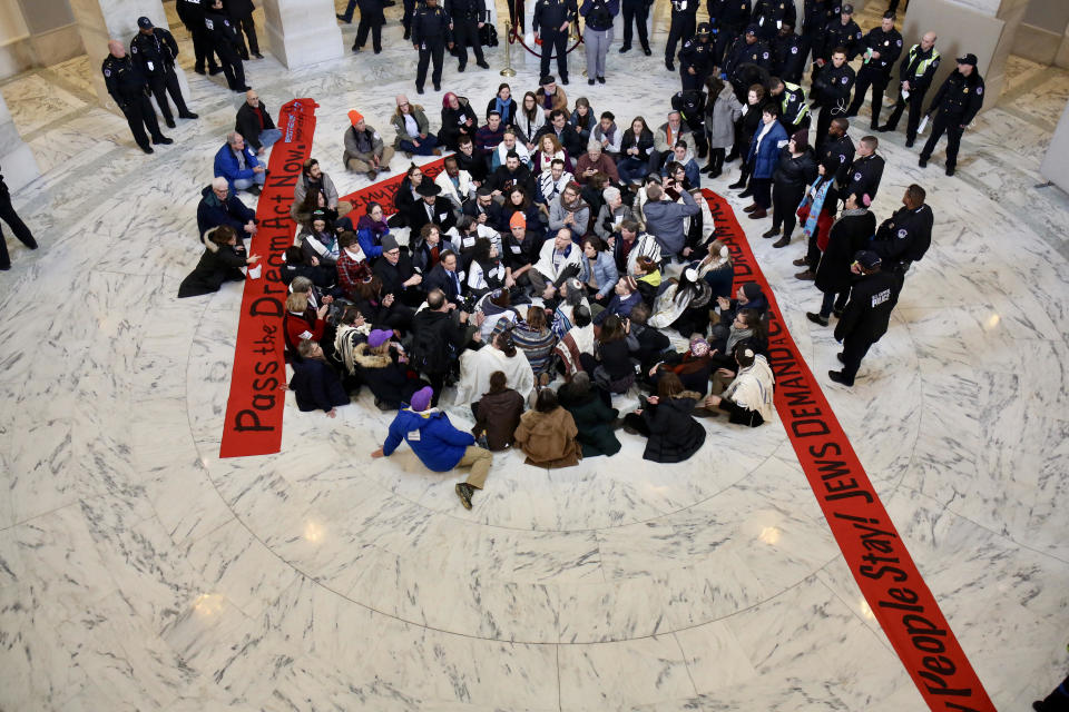 Over a hundred clergy members and activists participated in Wednesday's action to call for passage of the Dream Act. (Photo: Courtesy of the Religious Action Center of Reform Judaism)