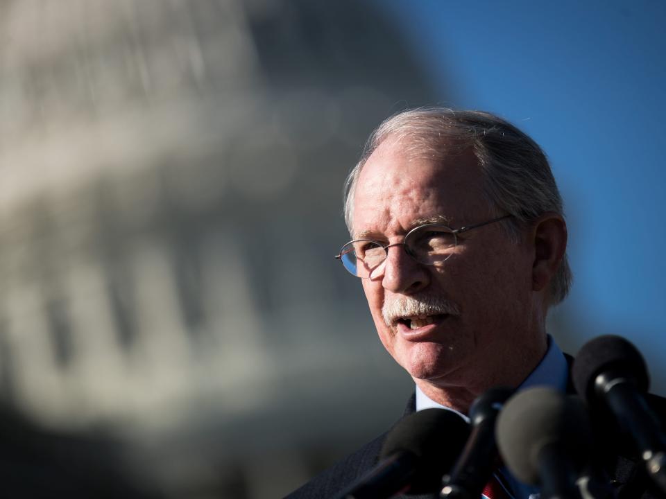 Rep. John Rutherford, a Republican from Florida, stands outside the US Capitol.