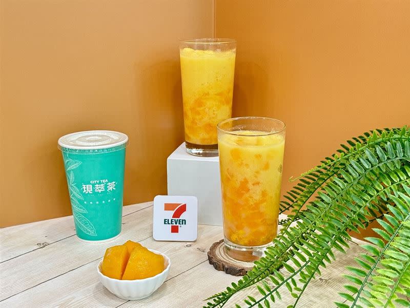 CITY完美複製茶攤夏季指知名飲品「CITY TEA水果冰沙楊枝甘露」。（圖／品牌業者提供）