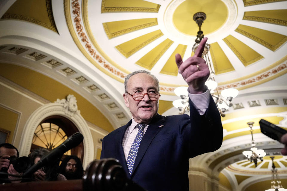 Senate Majority Leader Chuck Schumer. (Drew Angerer / Getty Images)