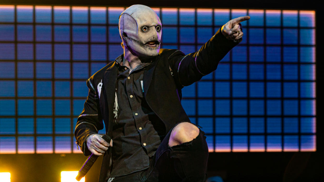  Corey Taylor onstage with Slipknot in 2022. 