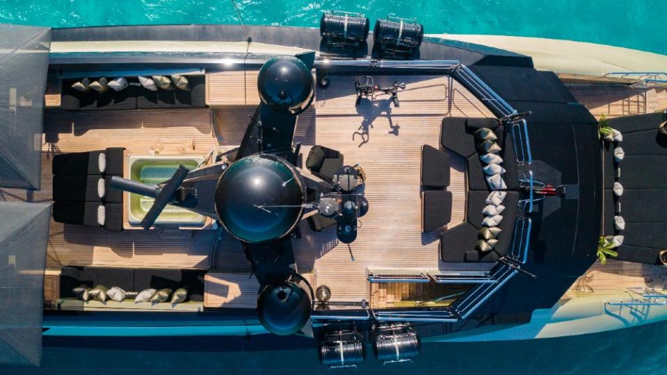 This 171-foot Palmer Johnson superyacht named DB9 is one of the brand's most famous builds.