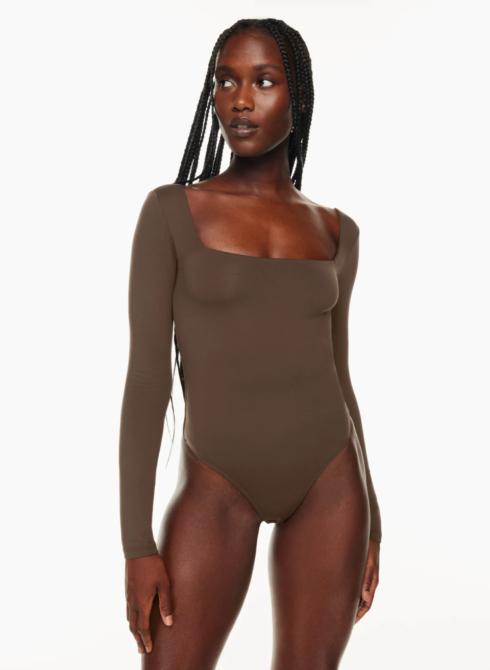 <p><a href="https://www.aritzia.com/us/en/product/contour-squareneck-longsleeve-bodysuit/73936001.html" rel="nofollow noopener" target="_blank" data-ylk="slk:Shop Now;elm:context_link;itc:0;sec:content-canvas" class="link ">Shop Now</a></p><p>Contour Squareneck Long-Sleeve Bodysuit</p><p>$58.00</p><p>aritzia.com</p><span class="copyright">Aritzia</span>