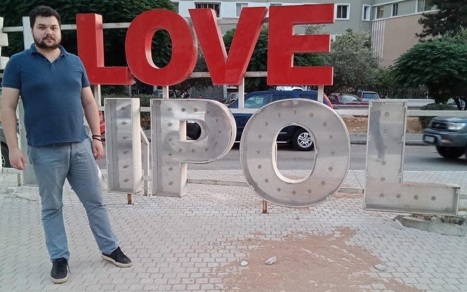 Oleg Melnikov poses for a photo in Tripoli, Libya, last month - @oleg.melnikov.9849/Instagram