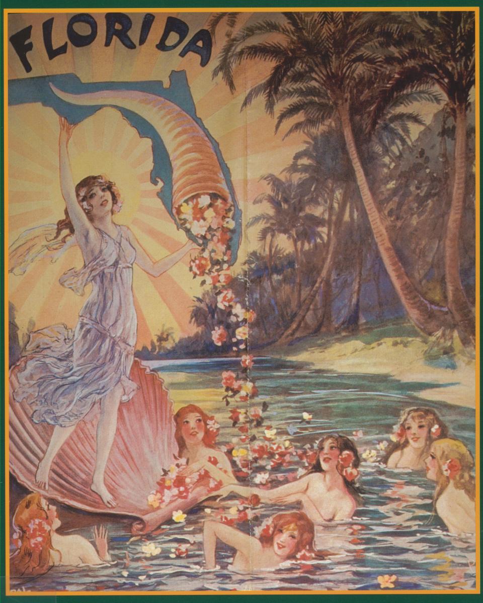 A colorized Florida Chamber of Commerce brochure, circa 1925.