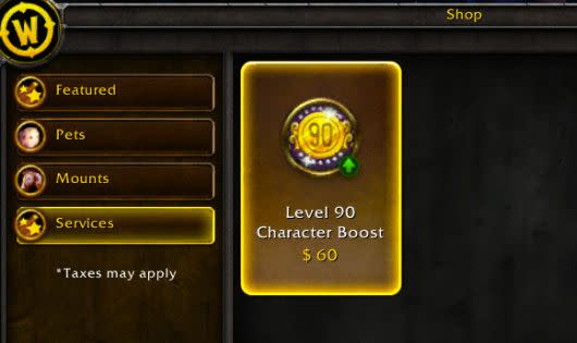 Screenshot -- World of Warcraft shop