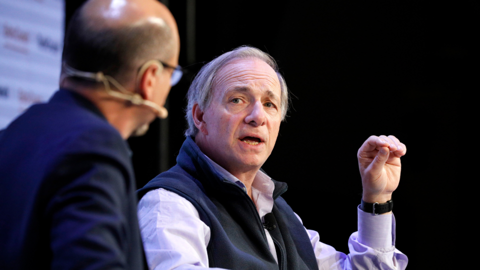 Bridgewater Associates Founder & Co-Chairman/Co-CIO Ray Dalio speak onstage during TechCrunch Disrupt San Francisco 2019 at Moscone Convention Center on October 02, 2019 in San Francisco, California.