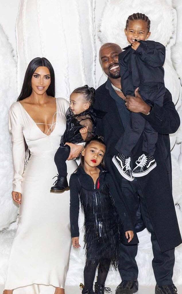 Kim Kardashian, Kanye West, North West, Chicago West, Saint West