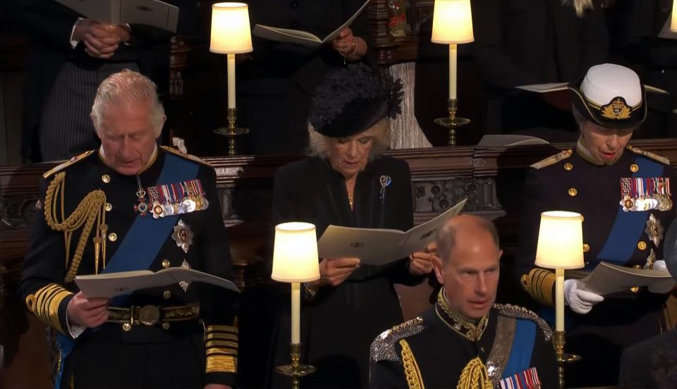 Queen Elizabeth II Funeral- Charles Camila Anne Edward