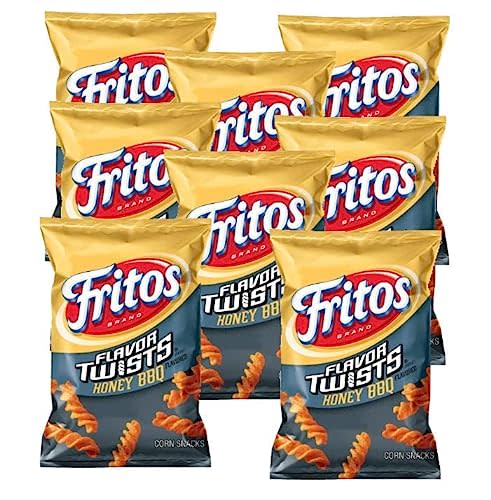Fritos Corn Chips - Twists Honey BBQ (2 Oz. - 8 Pack!!!!!!)