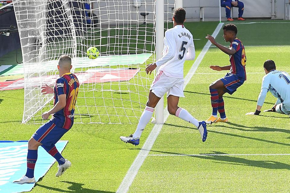 Ansu Fati scored Barca’s only goalAFP via Getty Images