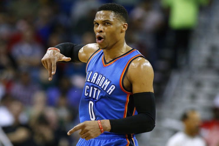 Russell Westbrook could be a free agent come July 2018. (Getty)
