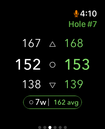 Screenshot of Arccoss Apple Watch app