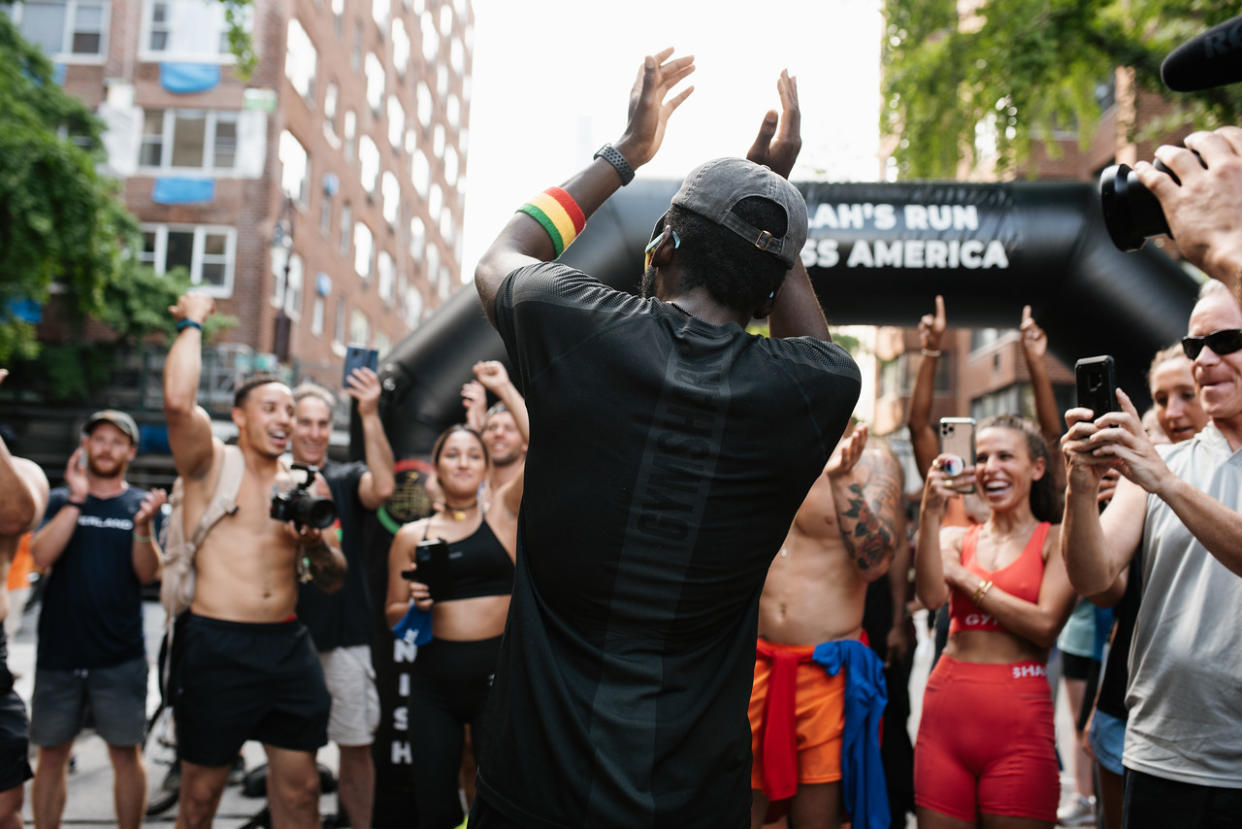 Hellah Sidibe completed his transcontinental, which stretched 3,061 miles across14 states, in just 84 days. (Sam Glennon Photography)