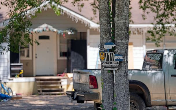 PHOTO: A home is shown, April 30, 2023, where a mass shooting occurred Friday night, in Cleveland, Texas. (David J. Phillip/AP)