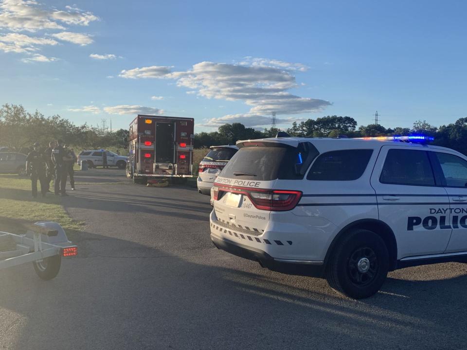 Search and rescue crews are conducting a water rescue in Dayton Sunday night.