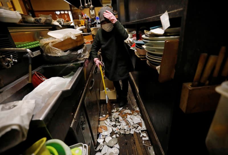 Aftermath of Earthquake in Fukushima prefecture, Japan