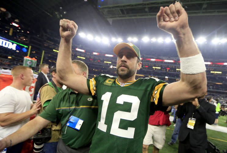 Aaron Rodgers is looking to make his second Super Bowl. (AP)