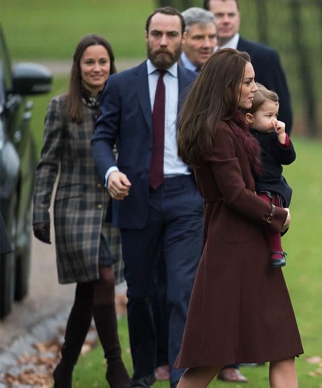 Kate has a sister Pippa and brother James, and could want the same family dynamic for her young brood. Photo: Getty