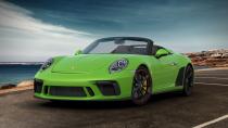 <p><em>Alexander Stoklos</em>a: The Speedster is the rare 911 model I don't like. In its bottom-heavy modern form, Porsche's iconic sports car looks unbalanced, its chopped-windshield and humpbacked Speedster treatment losing visually to the fat, hippy lower body. Plus it costs an unruly sum-gimme the mechanically similar and much cheaper GT3 all day. All of which explains why I went with the ugliest Speedster Porsche's configurator allows, a Lizard Green (the paint costs $4220) example with a black-and-red-colored interior ($3480) and red-painted accents on its black wheels ($710), plus gloss-black door handles ($170). With the Speedster's dual humps on its rear deck looking for all the world like the tense rear legs of an amphibious creature preparing for a jump, I figure this is the closest any automobile gets to a mechanized Poison Dart frog. </p>