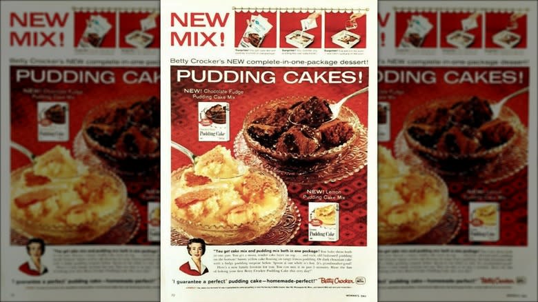 vintage Betty Crocker pudding cake