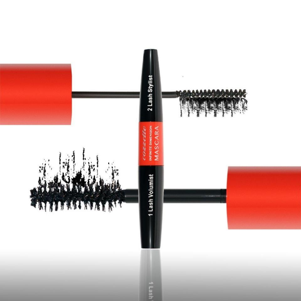 Cozzette Beauty's Infinite&nbsp;Dimension mascara has "amazing volume," Ambrozy said, adding, "You won&rsquo;t need eyelash extensions anymore, plus [it's a] great price!"<br /><br /><strong><a href="https://www.roquecozzette.com/product/infinite-dimension-mascara/" target="_blank">Cozzette Beauty Infinite Dimension mascara</a>, $18</strong>