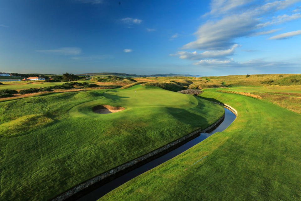 The par-4 16th pictured at Trump Turnberry